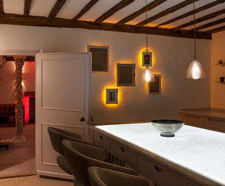 LED Light Sheet used in Grade II listed manor house. 
